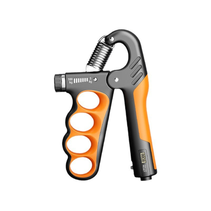 Adjustable mechanical counting grip strength