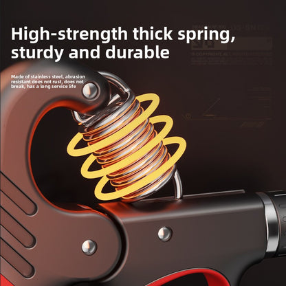 Adjustable mechanical counting grip strength