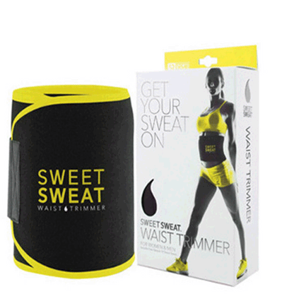 Sweat-inducing sports waist belt