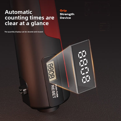 Adjustable mechanical counting grip strength